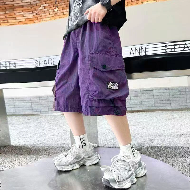 男童夏季短裤五分裤2025新款夏装裤子中大儿童男孩工装裤休闲薄款