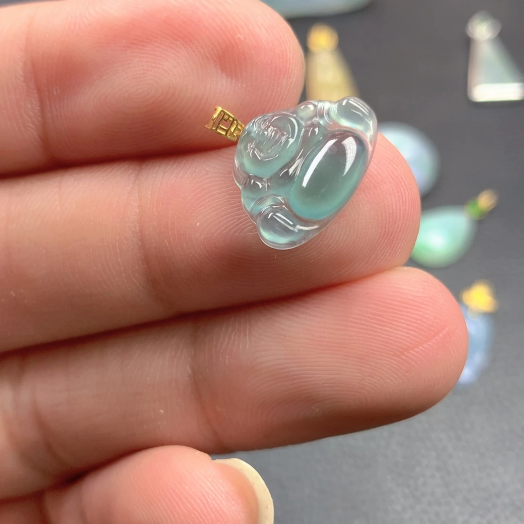 【闪购商品】颈饰18K金镶嵌翡翠翡翠