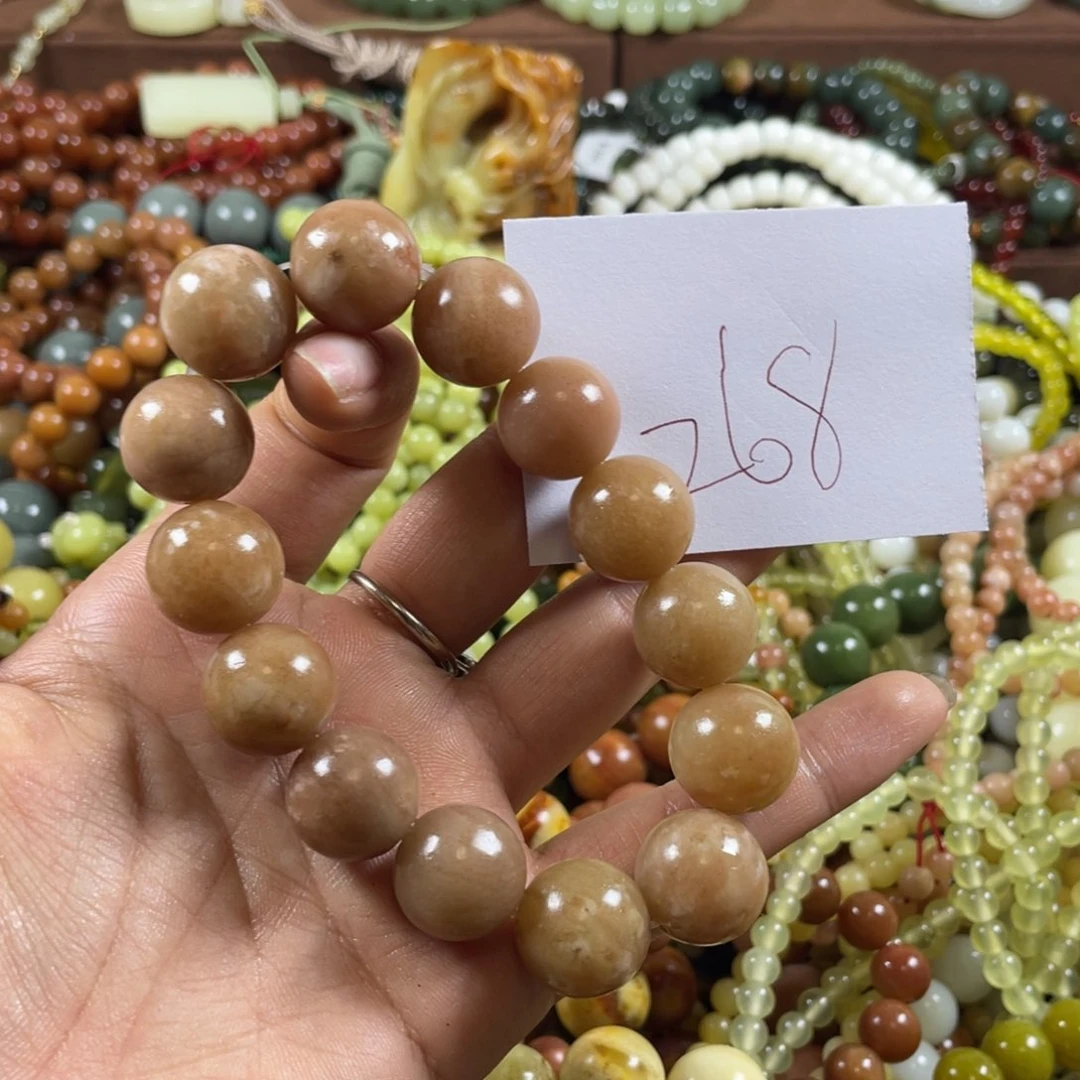 未镶嵌蛇纹石玉手链