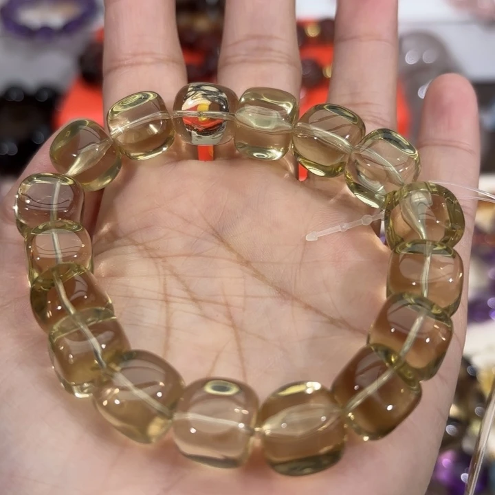 未镶嵌手链水晶黄水晶12