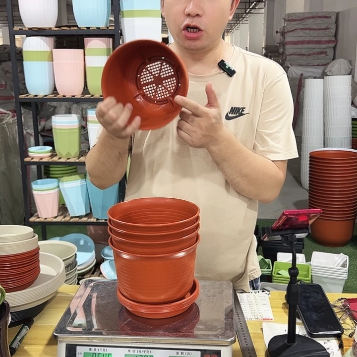 矮陶口18高13陶色5个带托