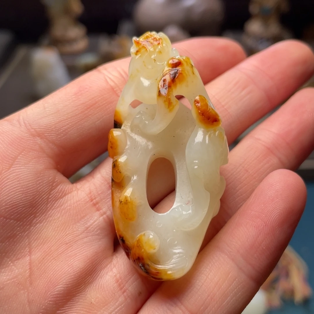 和田玉未镶嵌挂件