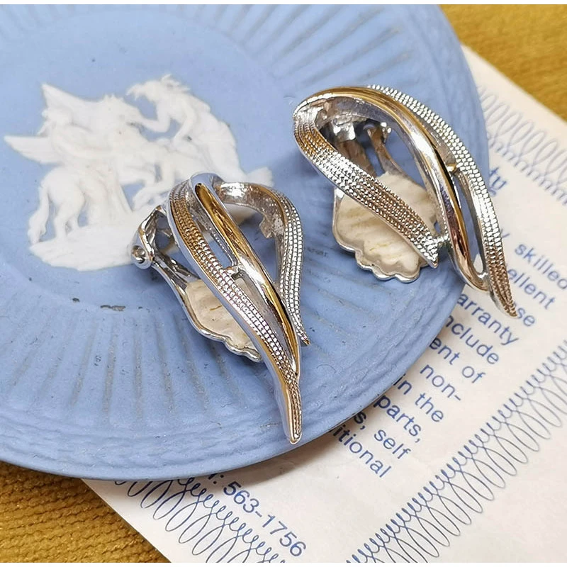 合金耳饰 PAT PEND银色耳夹1-2【20220218QT2-051】