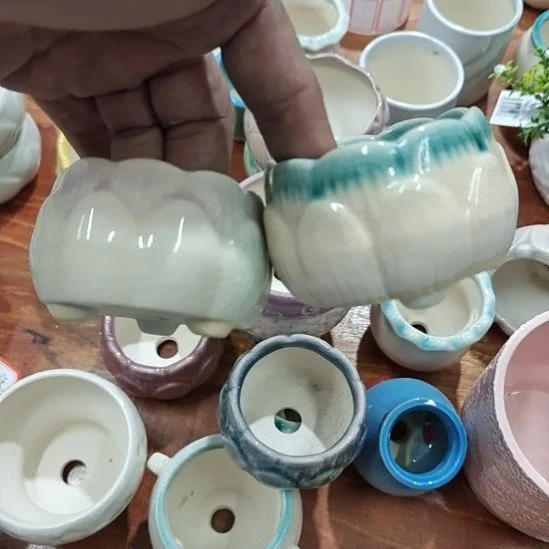 微瑕陶瓷盆满12包邮