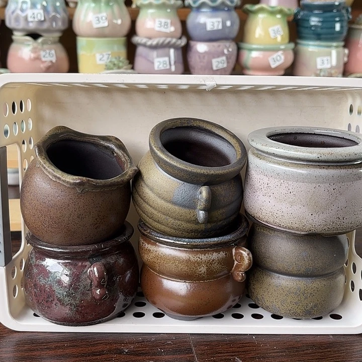 红陶量货/口高深浅搭配发6