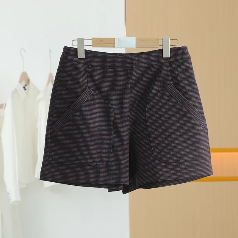 【唐长老自营】货号4800女装春秋新款简约通勤短裤M