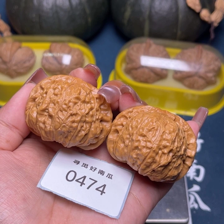 把件文玩核桃南瓜墩46-0474