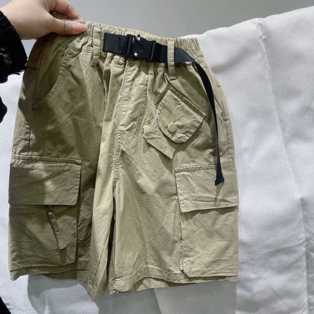 【实体童装品牌】hd&kids 2520夏季男大童休闲工装裤休闲七分裤中裤