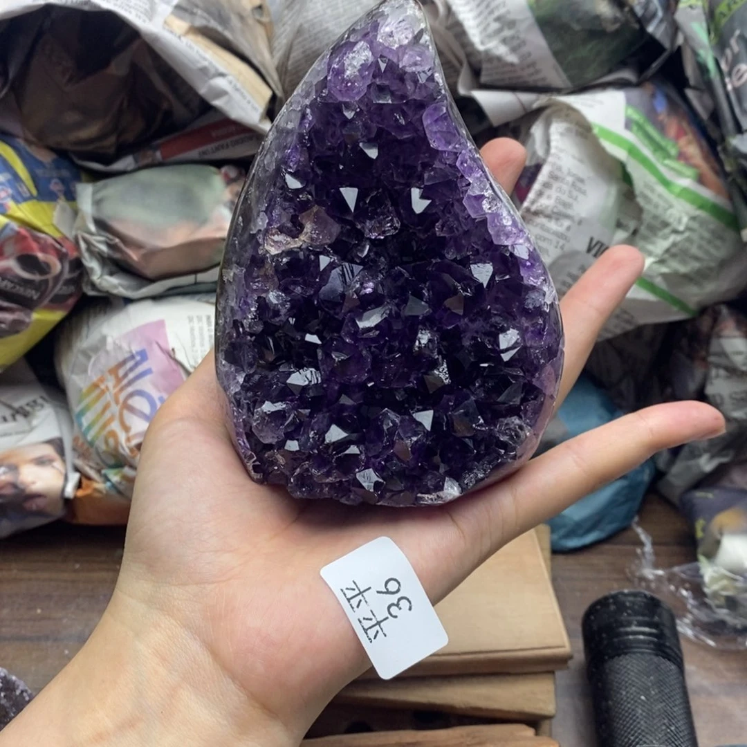 紫晶珠宝半成品未镶嵌