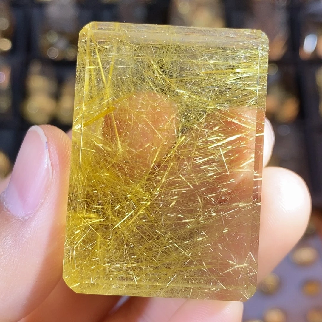 未镶嵌水晶颈饰天然净体满发晶直角牌吊坠