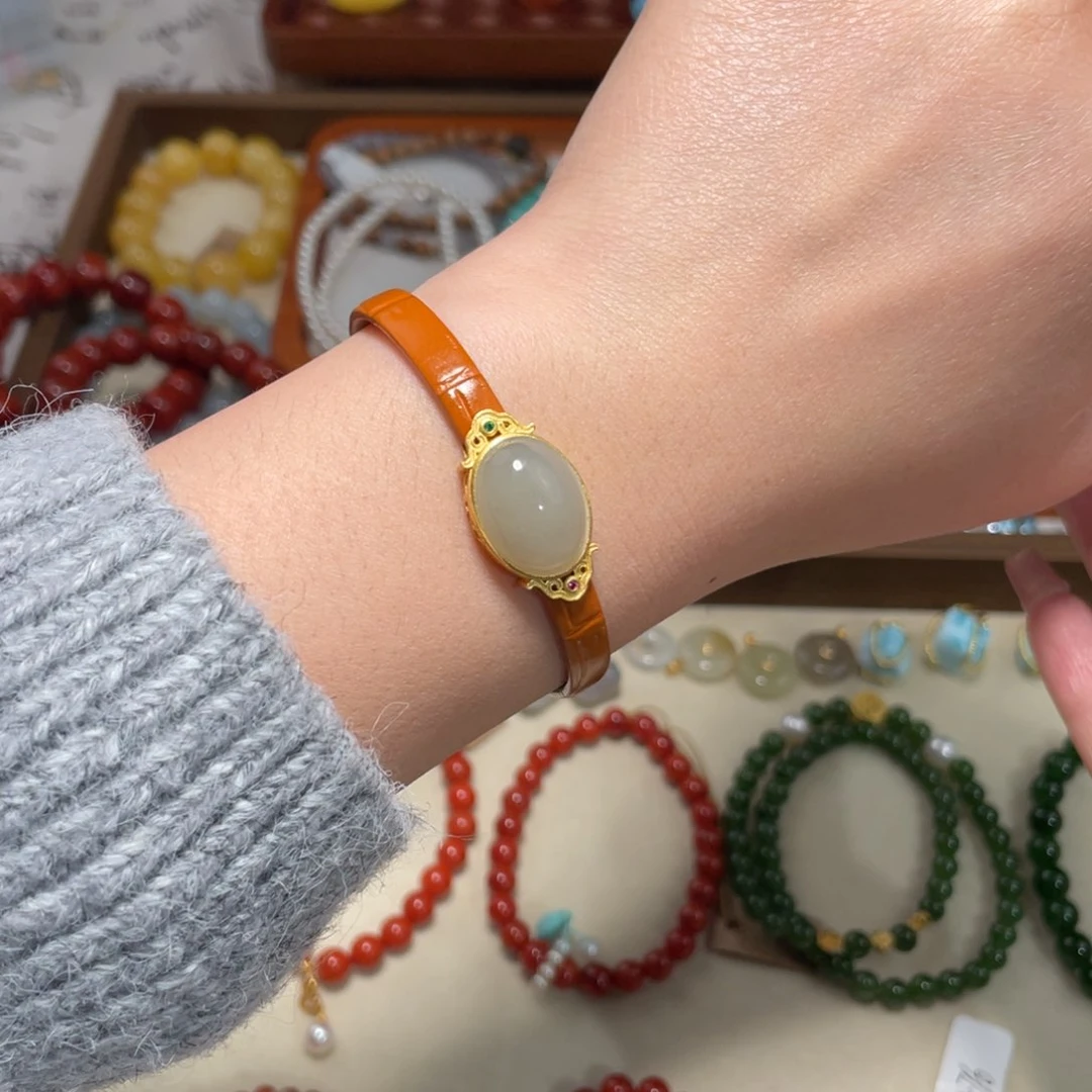 和田玉手链未镶嵌