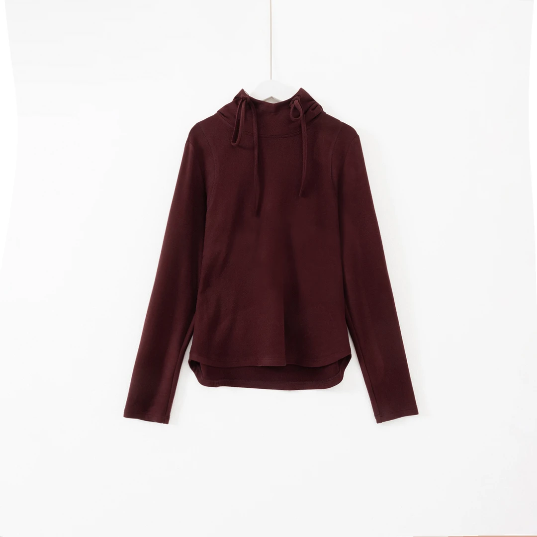 几里与麻 宽松显瘦长袖连帽打底卫衣 衣长58 胸围92 2091338