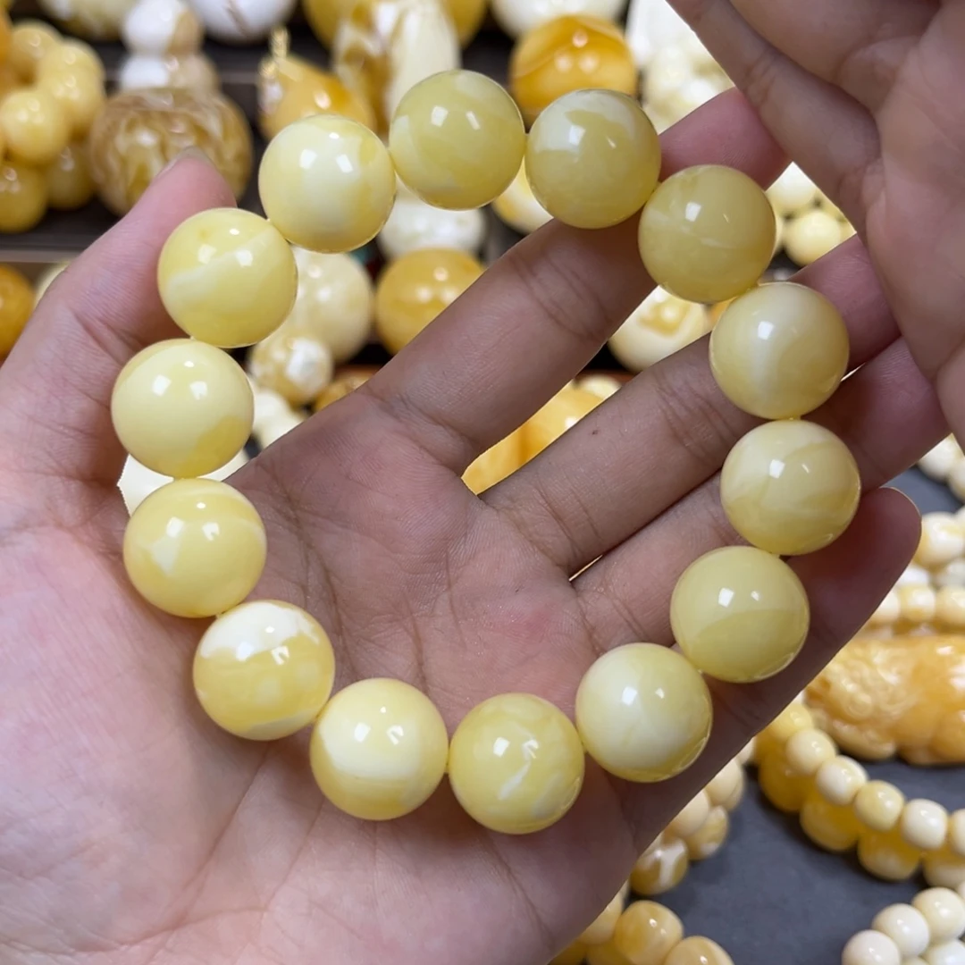 手串琥珀未镶嵌同料16.2mm