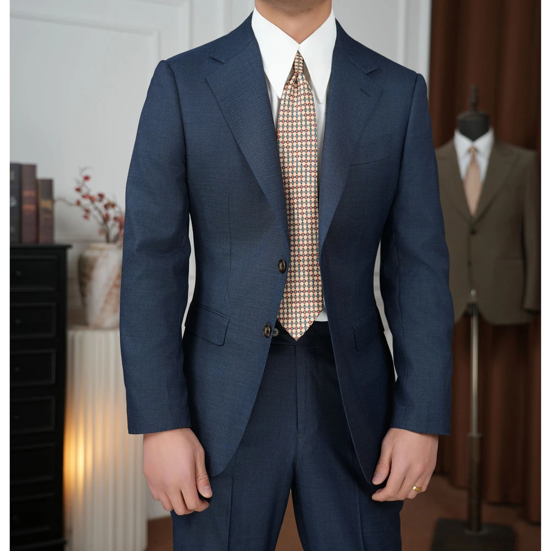 男士平驳领休闲商务西服商务小西装西服婚礼服时尚修身新郎男士
