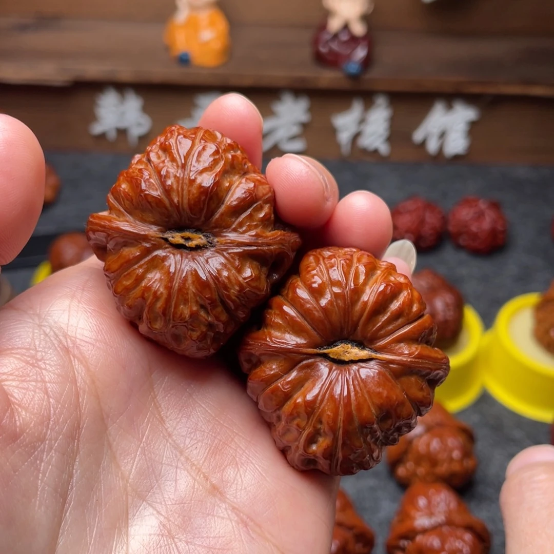 文玩核桃吊坠文玩核桃 手把件 南瓜墩 40