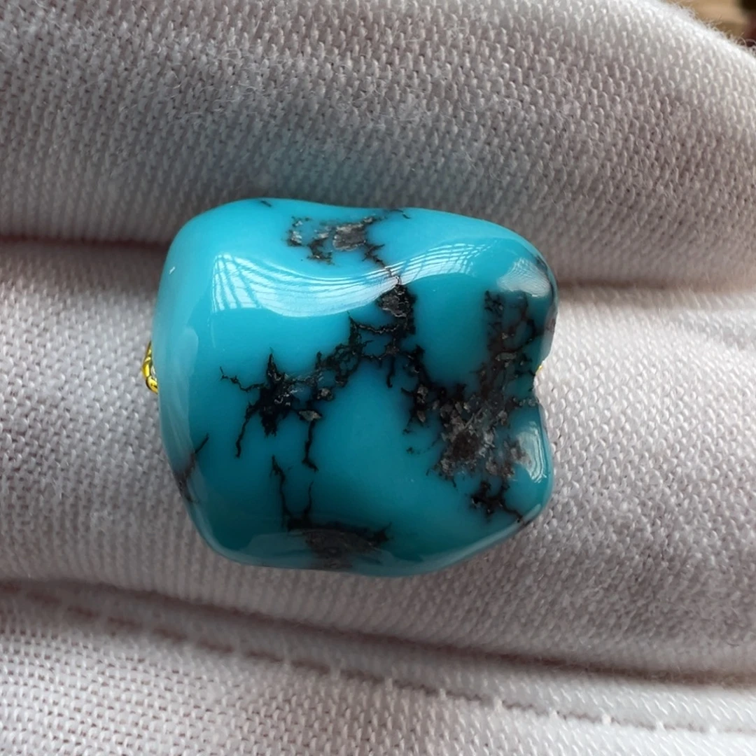 绿松石未镶嵌配饰14.9*15.1