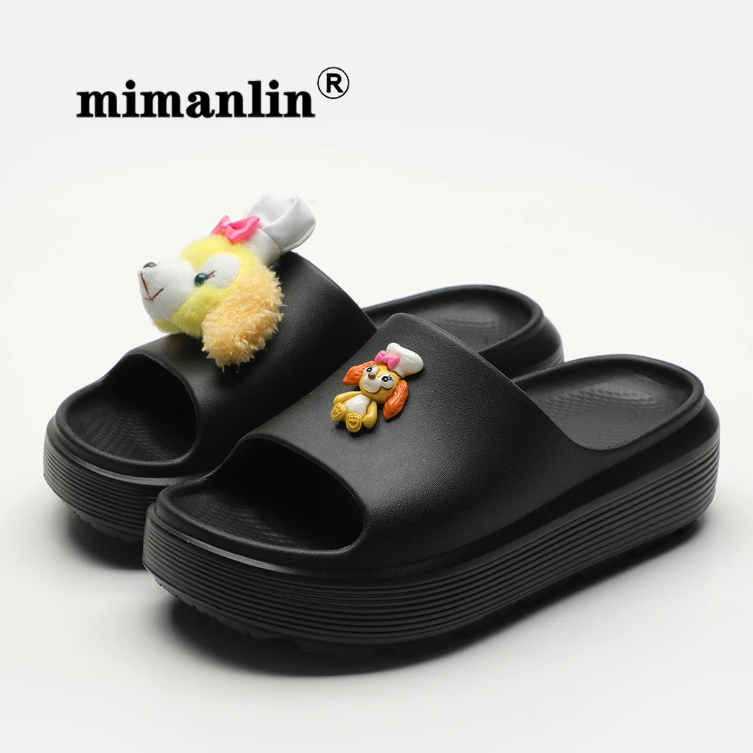 2025新款厚底拖鞋女夏外穿卡通防滑防臭软底时尚网红室内居家凉拖