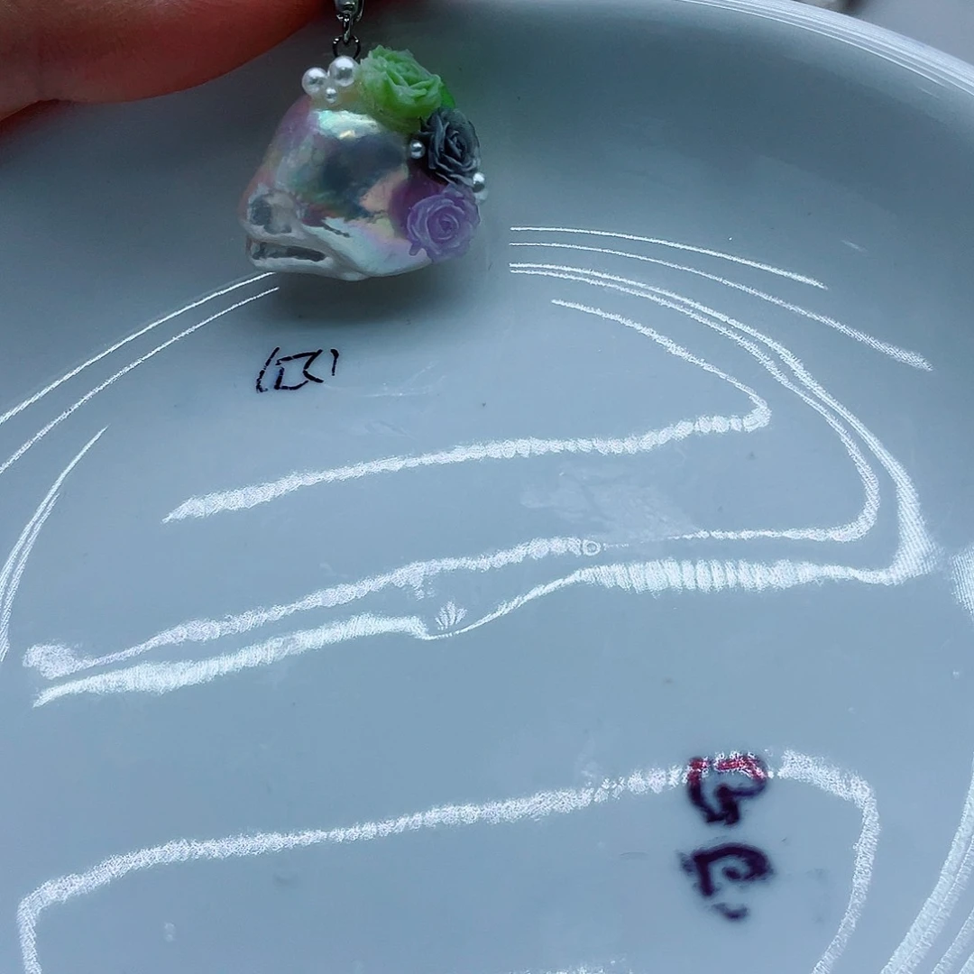 颈饰钛钢淡水珍珠祝***?