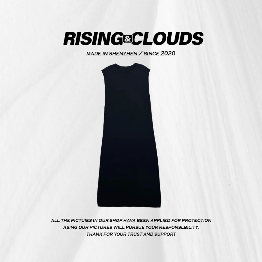 RISING&CLOUDS小云姐【黑松露】深圳南油百搭日常长款连衣裙090366