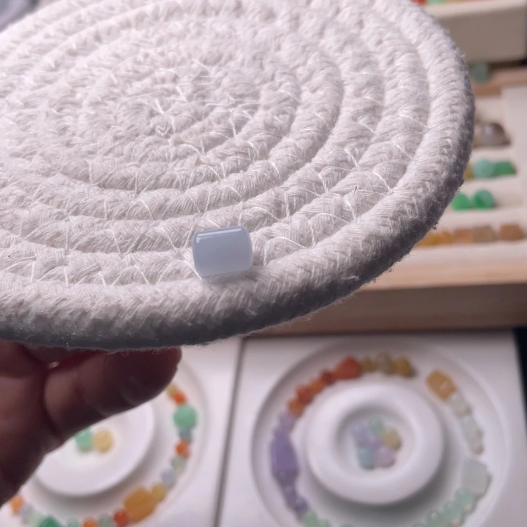 未镶嵌手链翡翠蓝桶卡6.6卡8.7