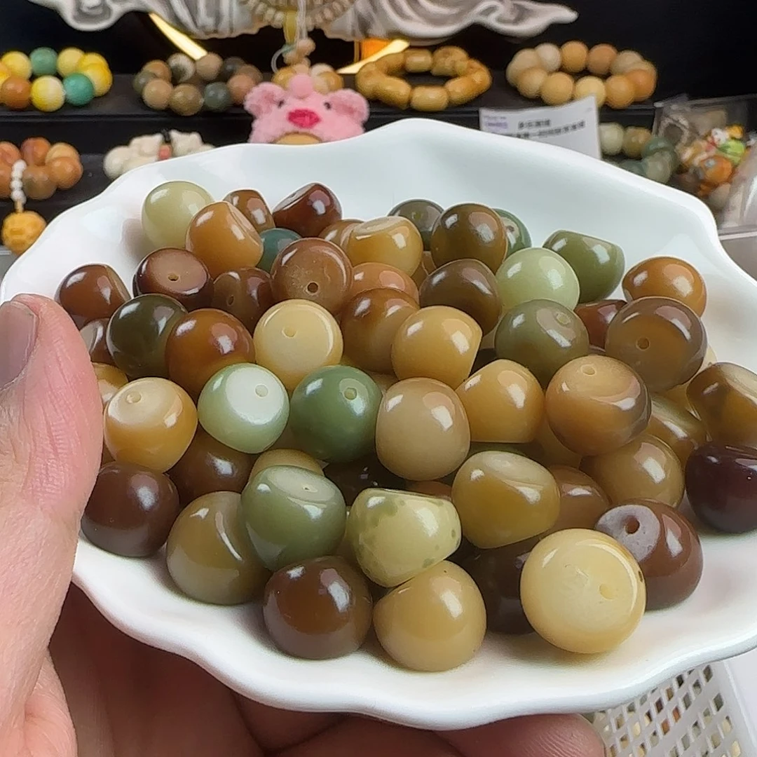 菩提根/象牙果手串瑕卡14/15菲料蒜瓣60颗