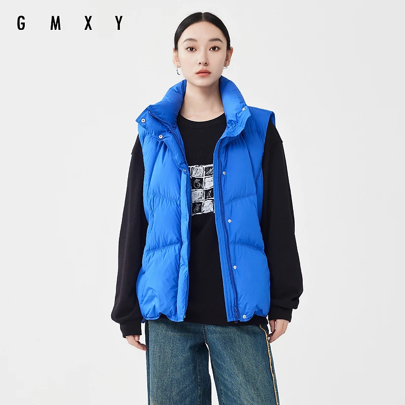 【臻臻专属】GS37011003古木夕羊2023冬季新品立领羽绒马夹