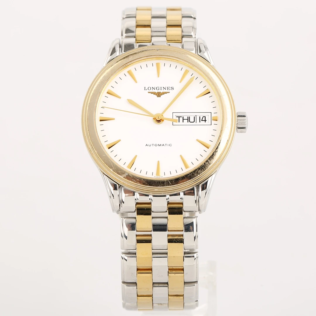 95新 Longines/浪琴 辰辰说表/军旗系列自动男表L4.799.3.22.7