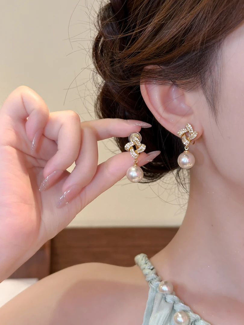 铜合金耳饰 修饰脸型百搭气质无耳洞蚊香盘耳夹时尚轻奢