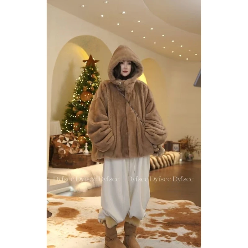 DYFS CC 2025  | 小雪人  进口高奢紫金短二天鹅绒水貂256967