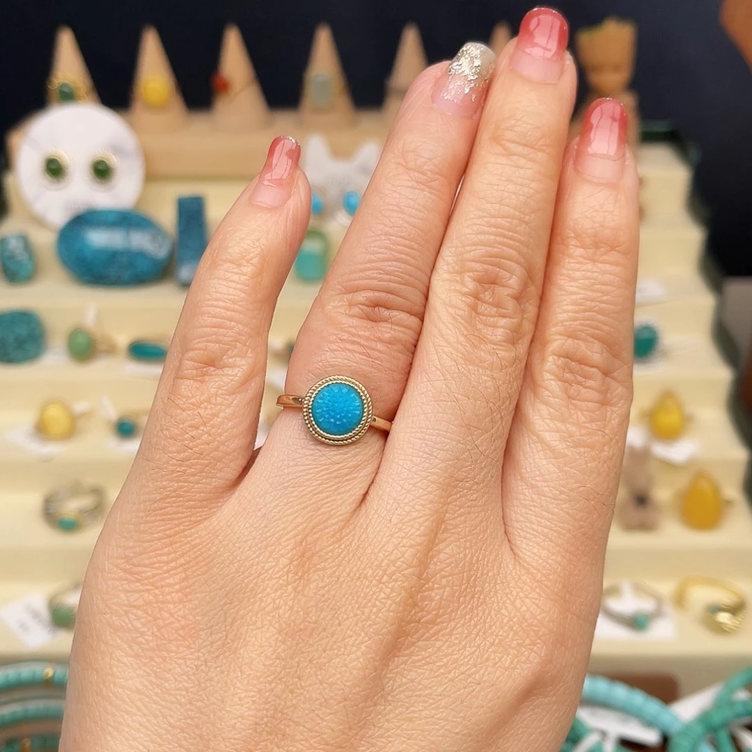 绿松石戒指合金女戒