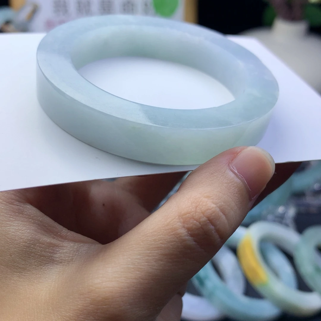 定制翡翠未镶嵌翡翠手镯51-53