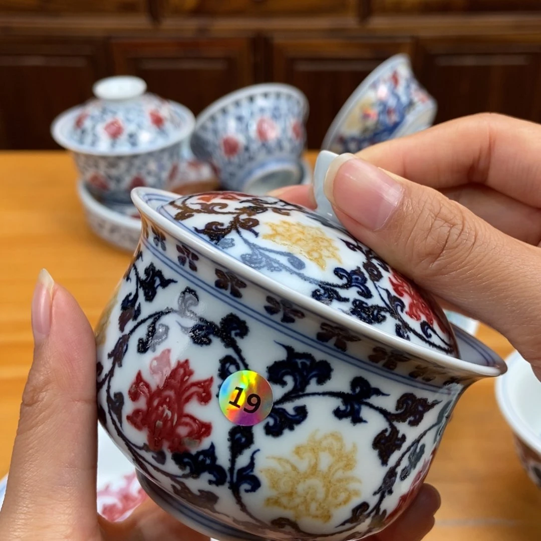 手绘现代茶具得古董