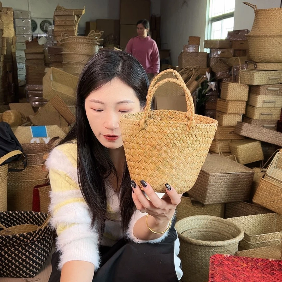 草编草编包/草编收纳盒微瑕疵