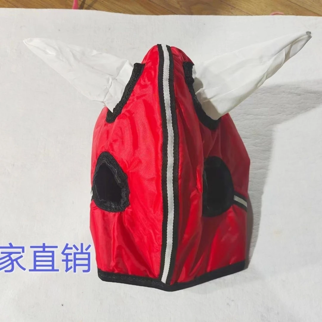 马头罩 加厚带护耳一体简易穿戴 防寒双层 通用版型 马具