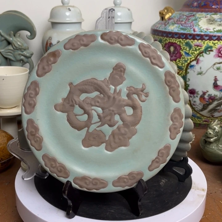 紫砂花瓶瓷器瓷器