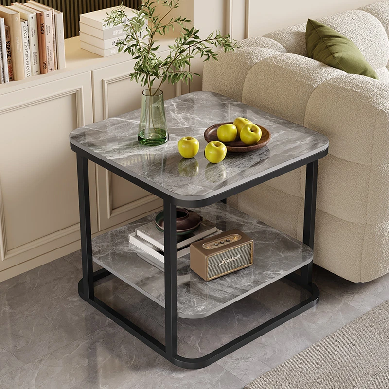 岩板沙发小边几现代简约角几轻奢高级感客厅边柜茶几可移动小方桌