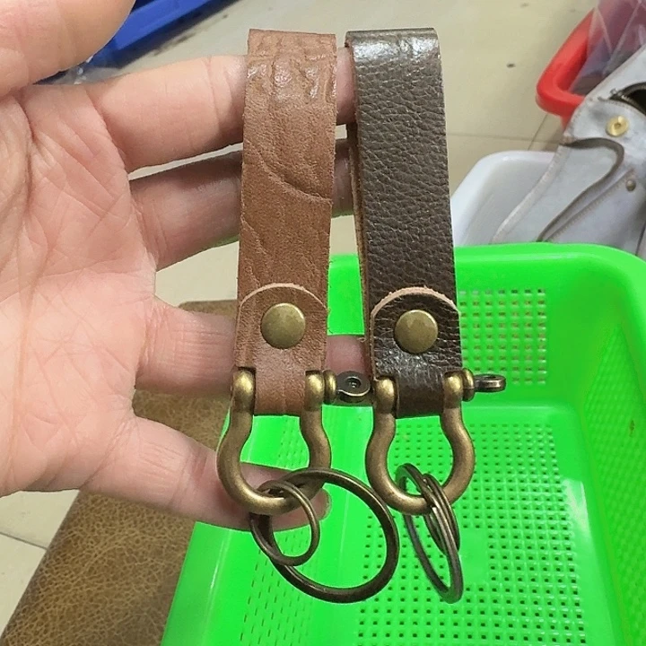 真牛皮钥匙扣两个