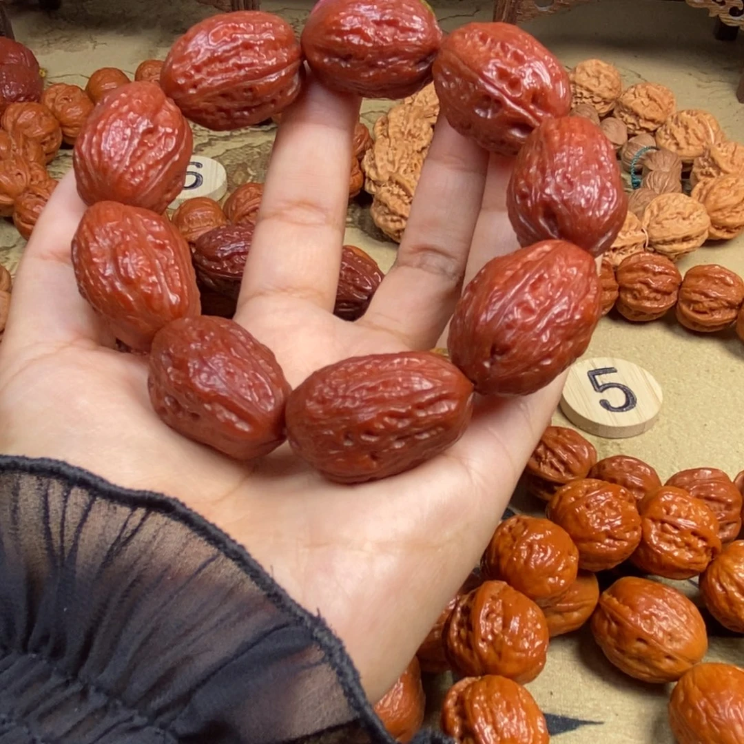 桃***幺吊坠文玩核桃无边大枣文玩核桃