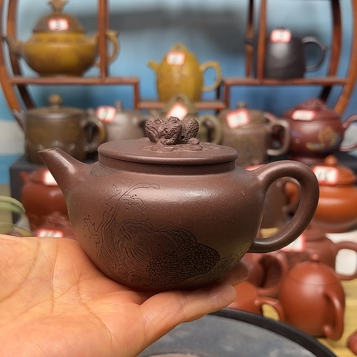 茶壶紫砂微瑕不带证书礼盒200cc
