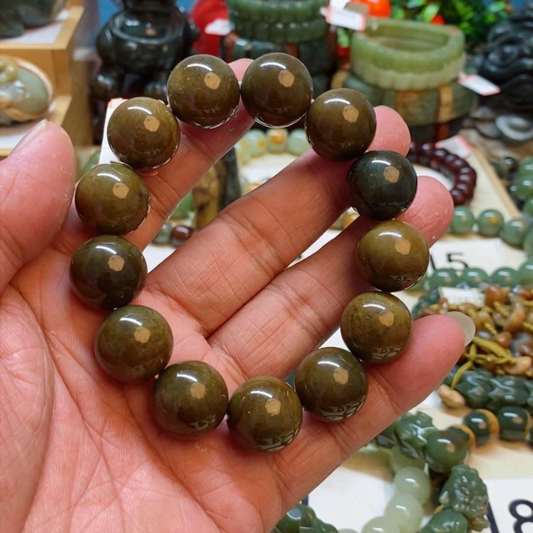 未镶嵌手串透闪石质玉