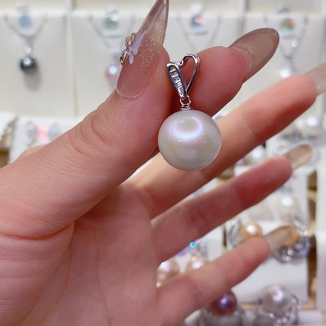 吊坠(赠链)银S925镶嵌淡水珍珠