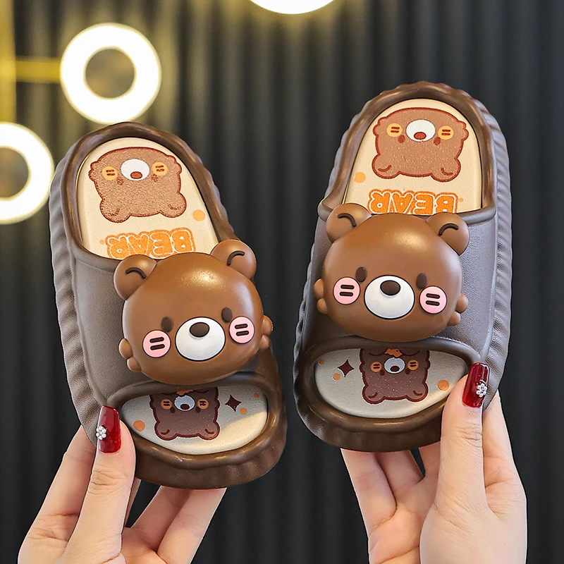 夏季拖鞋儿童女男童6卡通可爱防滑踩屎感家居室内宝宝凉拖鞋EVA