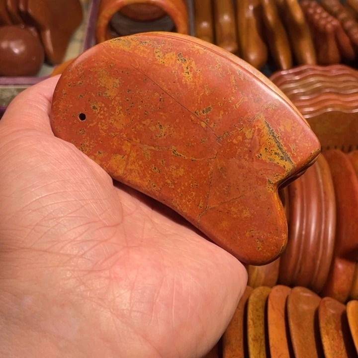 红砭石高品质款刮痧板