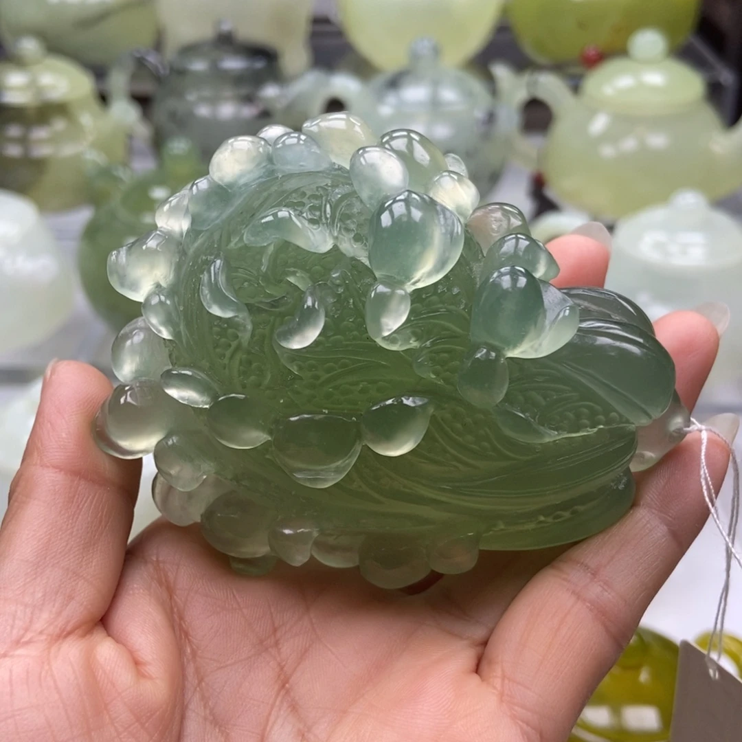 蛇纹石玉未镶嵌手把