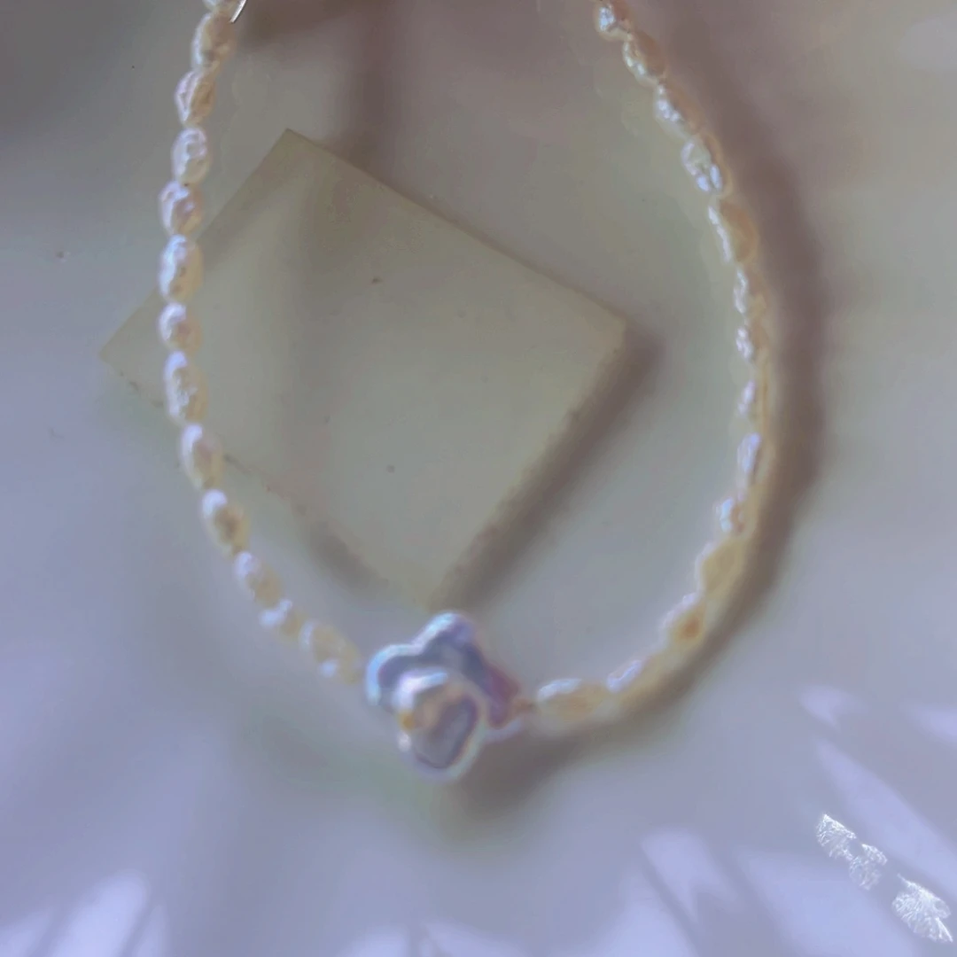 淡水珍珠手绳合金