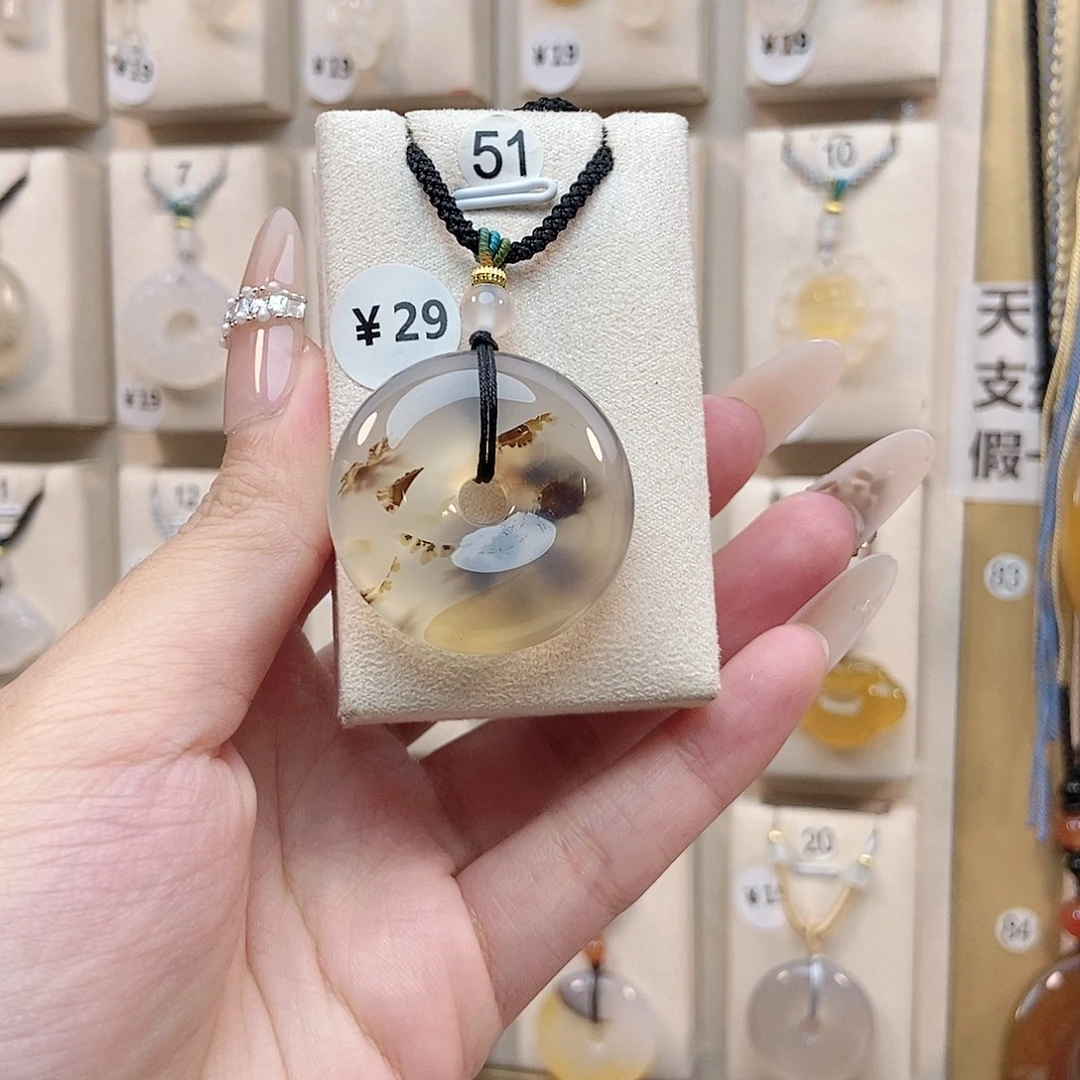 明***绪玛瑙/玉髓未镶嵌颈饰