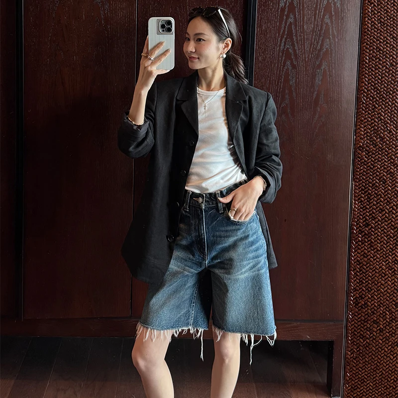 KEEP KAPU靠谱【济州岛city walk】人气复活款牛仔中裤KP24041