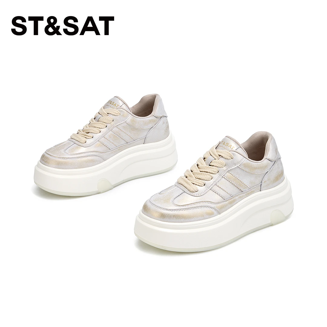 【飞鸟 sings】星期六厚底舒适百搭休闲鞋2025春新款板鞋SSD1112Q12