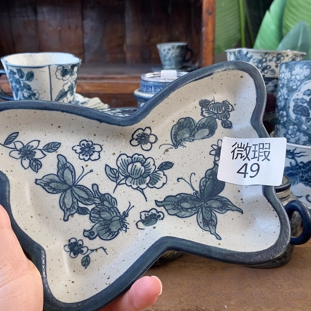 手工手绘青花高温陶瓷