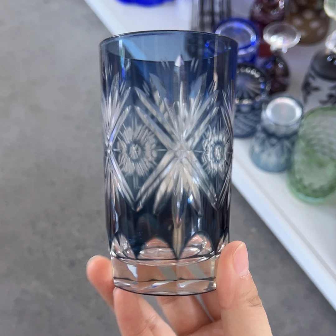 平底款水晶玻璃微瑕一个